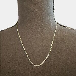 Simple Elegant Silver Chain 9” Necklace